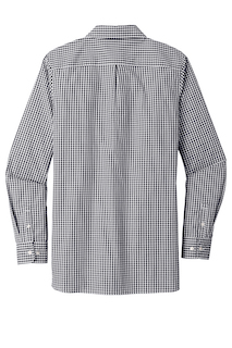 Ladies Broadcloth Gingham Easy Care Shirt