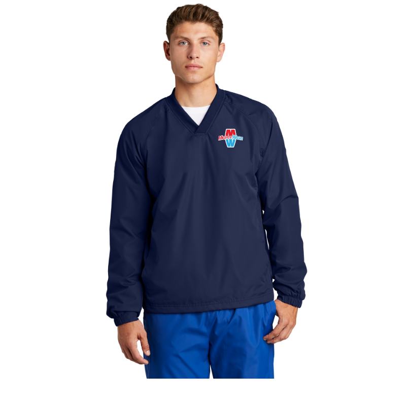 Sport-Tek V-Neck Raglan Wind Shirt