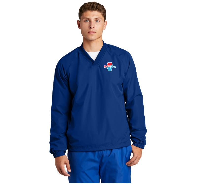 Sport-Tek V-Neck Raglan Wind Shirt